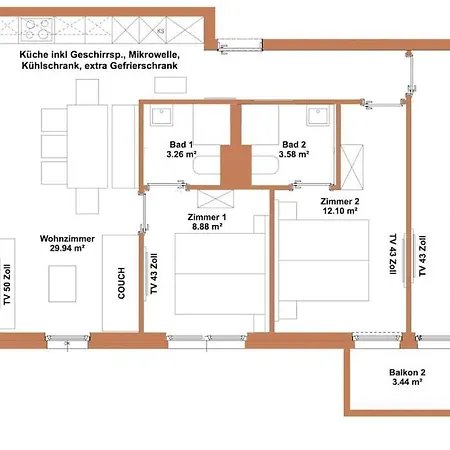 Exklusives Ferienappartement Fuer 6 Personen Am Katschberg * Katschberghöhe